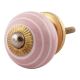 Pink Striped Small Ceramic Knobs Online 